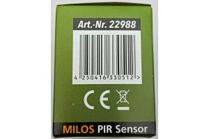 MILOS Bewegungsmelder 160°,weiß matt LED geeignet  250V~ Unterputz 2-Draht