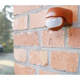 Aufputz Bewegungsmelder CBM-Slim 180° LED geeignet IP44 1-800W ziegelrot