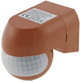 Aufputz Bewegungsmelder CBM-Slim 180° LED geeignet IP44 1-800W ziegelrot