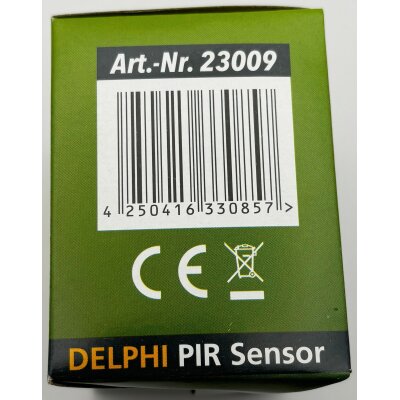 DELPHI Bewegungsmelder 160° weiß LED geeignet  250V~ Unterputz 2-Draht