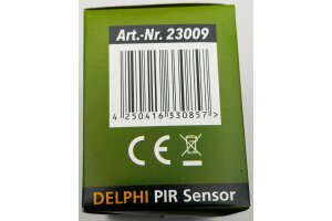 DELPHI Bewegungsmelder 160° weiß LED geeignet  250V~ Unterputz 2-Draht