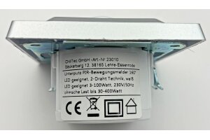 DELPHI Bewegungsmelder 160° silber LED geeignet 250V~...
