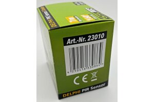 DELPHI Bewegungsmelder 160° silber LED geeignet 250V~ Unterputz 2-Draht