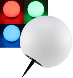 LED Solar Kugelleuchte 25cm Ø SK25 RGB IP44...