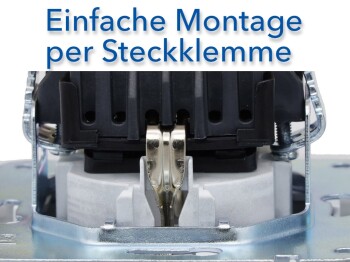 DELPHI Schutzkontakt-Steckdose silber 250V~/ 16A...