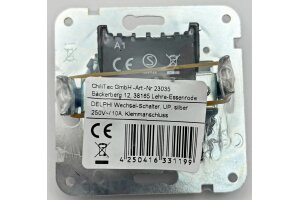 DELPHI Wechsel-Schalter UP silber 250V~/ 10A...