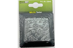 MILOS Taster Anthrazit 0-250V~/ 10A inkl. Rahmen UP