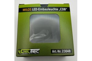MILOS LED-Einbauleuchte COB Anthrazit 80x80mm 3000k warmweiß 55Lumen