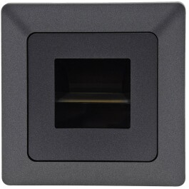 MILOS LED-Einbauleuchte COB Anthrazit 80x80mm 3000k...