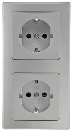 DELPHI Starter 2 Steckdo.+ 2-fach Rahmen 250V~/ 16A...