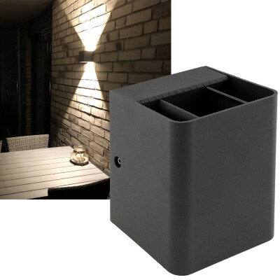 LED Wandleuchte Fachada IP54 2x3,5W 3000K warmweiß