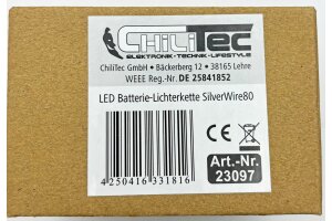 LED Batterie-Lichterkette SilverWire80 80 micro LEDs 8m warmweiß IP44