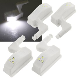 LED Schrankleuchte 4er-Set Batteriebetrieb Drucksensor...