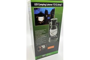 LED Camping Laterne CT-CL Army ØxH 12x23,5cm 4x AA warmweiß dimmbar
