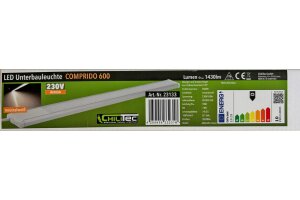 LED Unterbauleuchte Comprido 600 230V,10W 1430lm 60cm,4200K neutralweiß