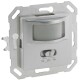 Unterputz PIR-Bewegungsmelder 160° LED geeignet 2-Draht Technik silber