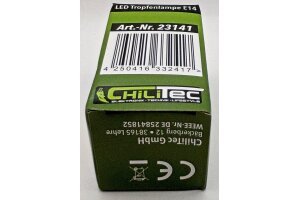 LED Tropfenlampe E14 T50 Promo 10er-Pk 3000k 440lm 230V/6W 160° warmweiß