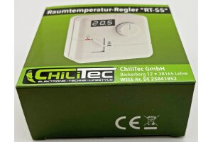 Raumtemperatur-Regler Thermostat RT-55 7A weißes LED-Display 5-30°C 110-230V