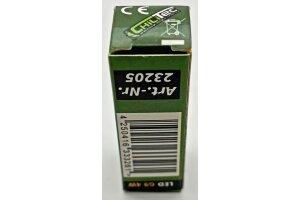 LED Stiftsockel G9 4W 500lm 330° 230V 3000k / warmweiß Glas