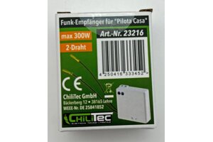 Funk Empfänger Pilota Casa 2-Draht IP20 230V 433,92Mhz max. 300W