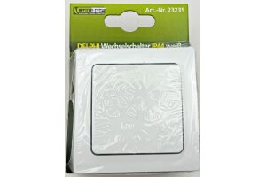 DELPHI Wechsel-Schalter IP44 250V~/ 10A inkl. Rahmen UP weiß