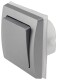 DELPHI Wechsel-Schalter IP44 250V~/ 10A inkl. Rahmen UP silber