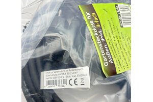 Gartensteckdose für Außen IP44 3-fach Einzelsteckdosen 5+2,5+2,5m