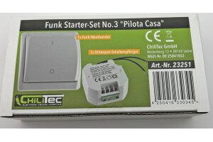 Funk Starter-Set No.3 Pilota Casa Wandschalter + UP Empfänger WS