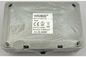 NUQUI Feuchtraum Kombi Schalter&Steckdos IP54 Aufputz 250V~/ 10A/16A Horizontal