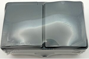 NUQUI Feuchtraum Kombi Schalter&Steckdos IP54 Aufputz 250V~/ 10A/16A Horizontal