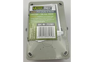 NUQUI Feuchtraum Kombi Schalter&Steckdos IP54 Aufputz 250V~/ 10A/16A Horizontal