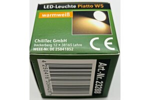 LED-Modul Piatto W5 warmweiß 120° 2900K 230V 5W 390lm 50x24mm
