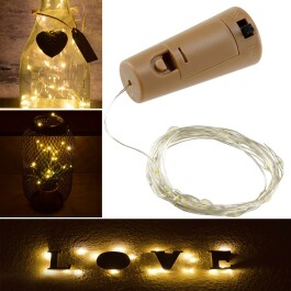 LED Flaschen-Lichterkette CuteBottle 20 LEDs 2m...