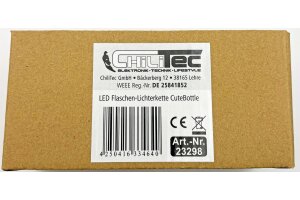 LED Flaschen-Lichterkette CuteBottle 20 LEDs 2m warmweiß Batterie 10x Set