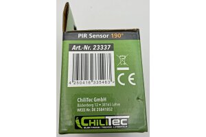 Unterputz PIR-Bewegungsmelder 190°- IP65 2 & 3 - Draht Technik weiß