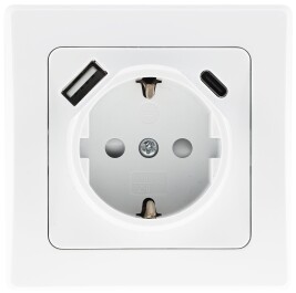 DELPHI Schutzkontakt-Steckdose weiß 230V~/ 16A...