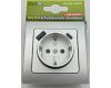 DELPHI Schutzkontakt-Steckdose silber 230V~/ 16A Unterputz USB-C / PD