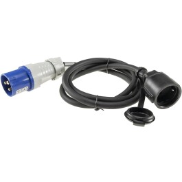 CEE auf Schutzkontakt-Kupplung 1,5m 230V Adapter für...