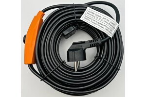 Heizkabel mit Temperaturfühler 12m 192Watt Frostschutz für Wasserleitungen