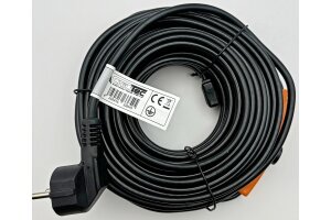 Heizkabel mit Temperaturfühler 12m 192Watt Frostschutz für Wasserleitungen