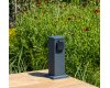 Steckdosensäule 2-fach IP44 Anthrazit 250V~/ 16A 13x13x27cm