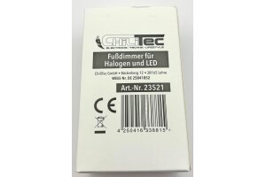 Fußdimmer für Halogen und LED 230V 75-300W Halogen 3-100W LED