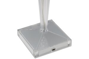 LED Akku-Tischleuchte Foco Guapa Li-Akku Weiß & Warmweiß ØxH 11x26cm