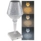 LED Akku-Tischleuchte Foco Guapa Li-Akku Weiß & Warmweiß ØxH 11x26cm