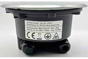 Bodenleuchte BEL GX53 XXL  Rund ØxT 14x7cm IP65 Extra breiter Rahmen
