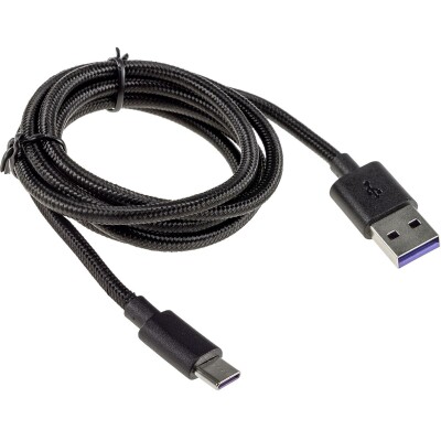 USB-Kabel USB-A auf USB-C 1,0m Stecker/Stecker 5-12V max 36W / 3A