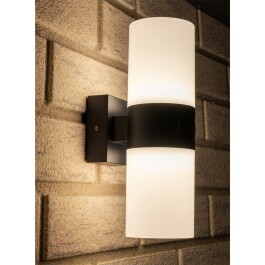 LED Wandleuchte TUBULAR IP65 20W 2085lm 180° Bewegungsmelder 2900K