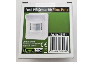 Funk-Klingel PIR Sensor Pilota Porta Bewegungsmelder Batteriebetrieb IP44