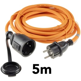 Verlängerungskabel 5m IP44 Orange H07RN-F 3G1,5...
