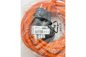 Verlängerungskabel 10m IP44 Orange H07RN-F 3G1,5  Stecker / Kupplung